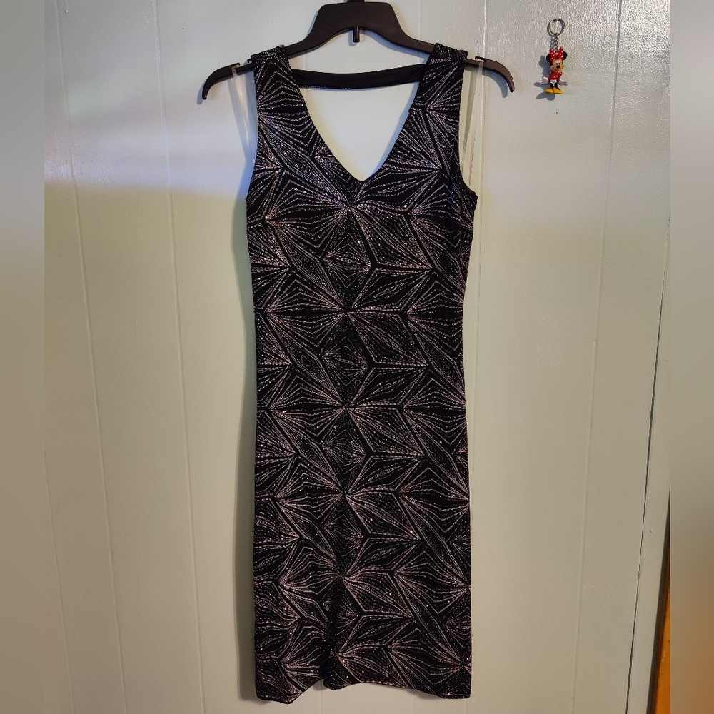 Sequin black dress